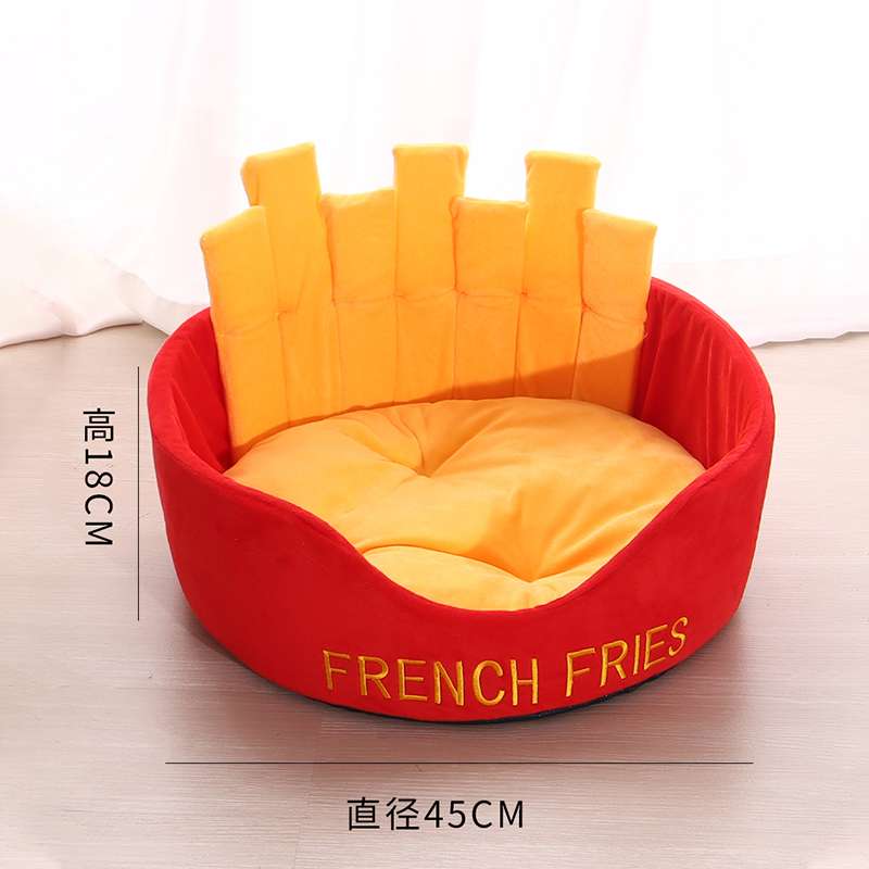 犬ベッド ポテトフライ型ペット用ベッド