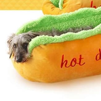 犬ベッド ホットドッグ型ペットベッド