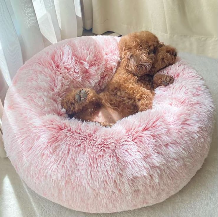 犬ベッド もふもふ癒しのペットクッション