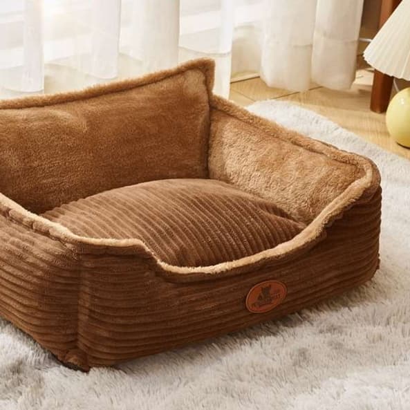 犬ベッド ふわもこ洗えるペット用ベッド