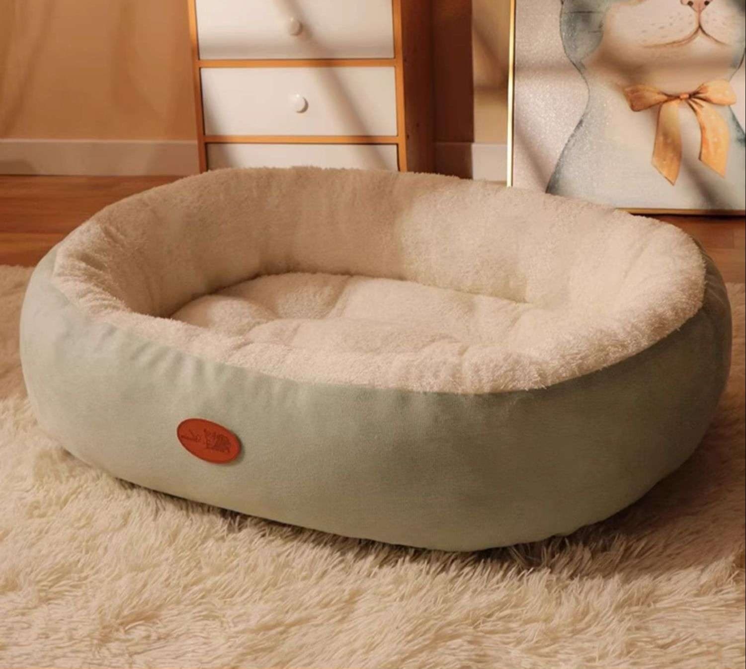 犬ベッド もふもふペット安眠ベッド