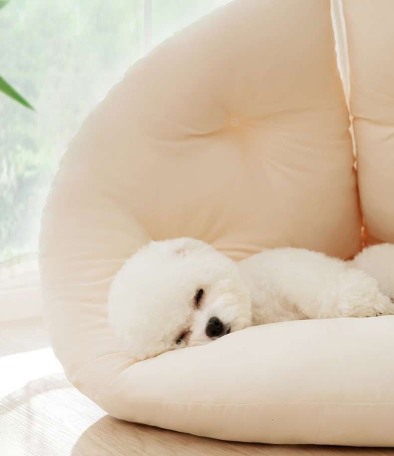 犬ベッド もふもふ包み込みペットベッド