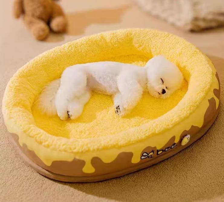 もこもこハニーポッド犬ベッド