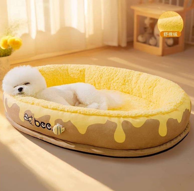 もこもこハニーポッド犬ベッド