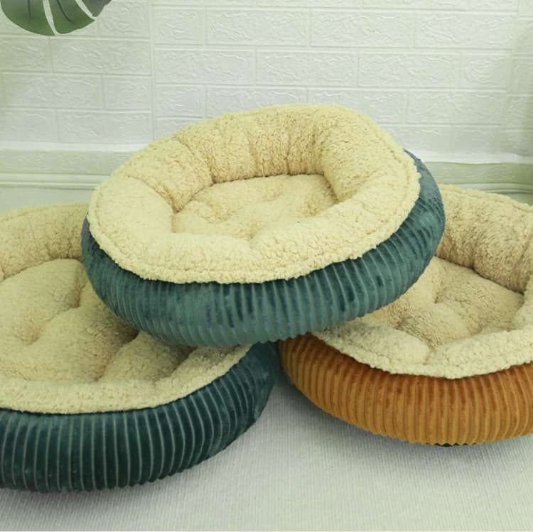 犬ベッド ふわもこペット円形ベッド