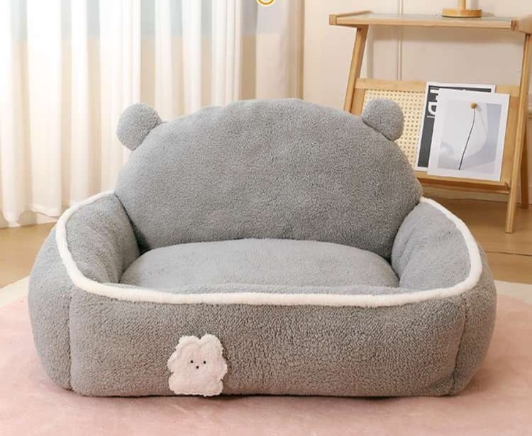 犬ベッド もふもふクマ型ペットベッド