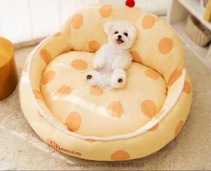 犬ベッド もちもちチーズクッション