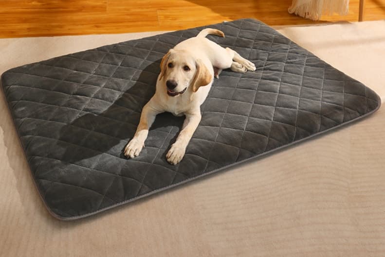 もこもこ温感ふかふか犬ベッドマット
