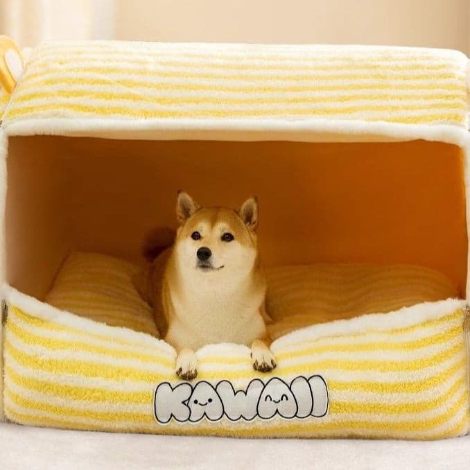 犬ベッドドーム型 愛犬の隠れ家ふんわり柔らかドーム型ハウス