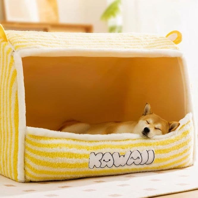 犬ベッドドーム型 愛犬の隠れ家ふんわり柔らかドーム型ハウス