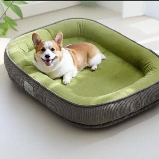 犬ベッドクッション 厚手立体縫製ふちつき洗える犬用ベッド