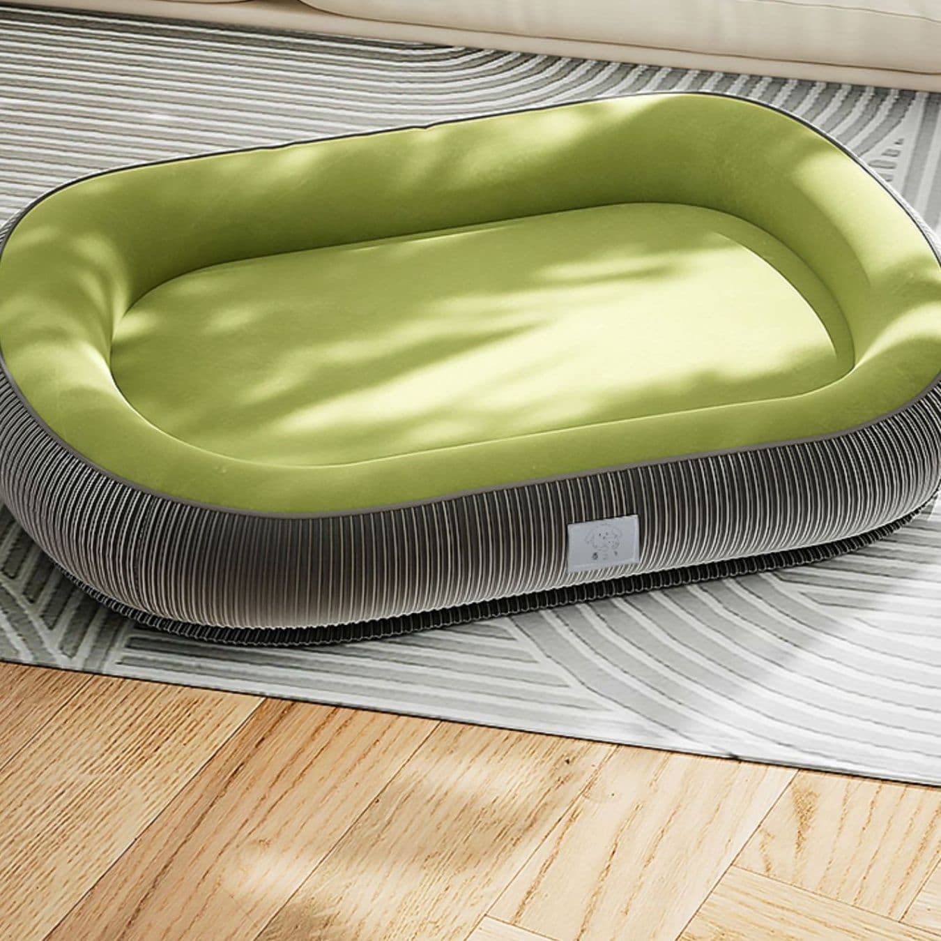 犬ベッドクッション 厚手立体縫製ふちつき洗える犬用ベッド