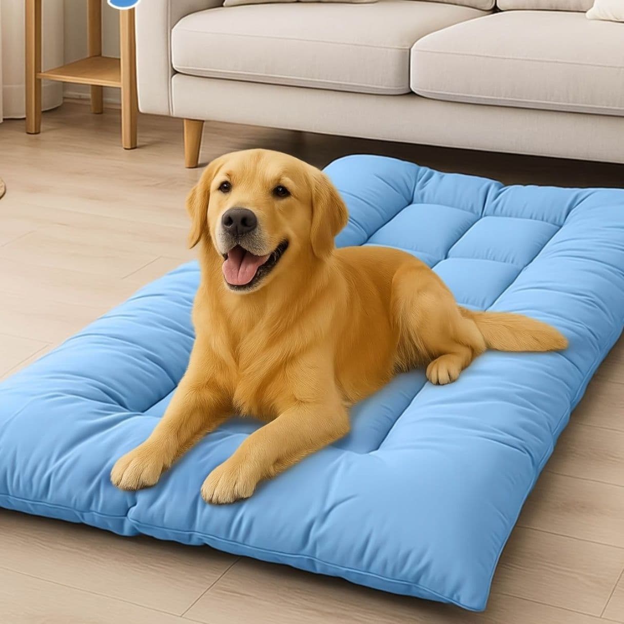 犬ベッド 夏用ひんやり接触冷感キルティング　クッション