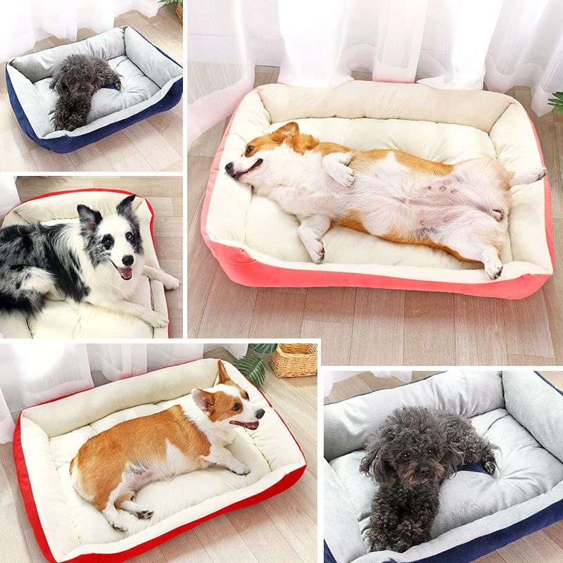 犬ベッド もふもふ快眠ペットベッド
