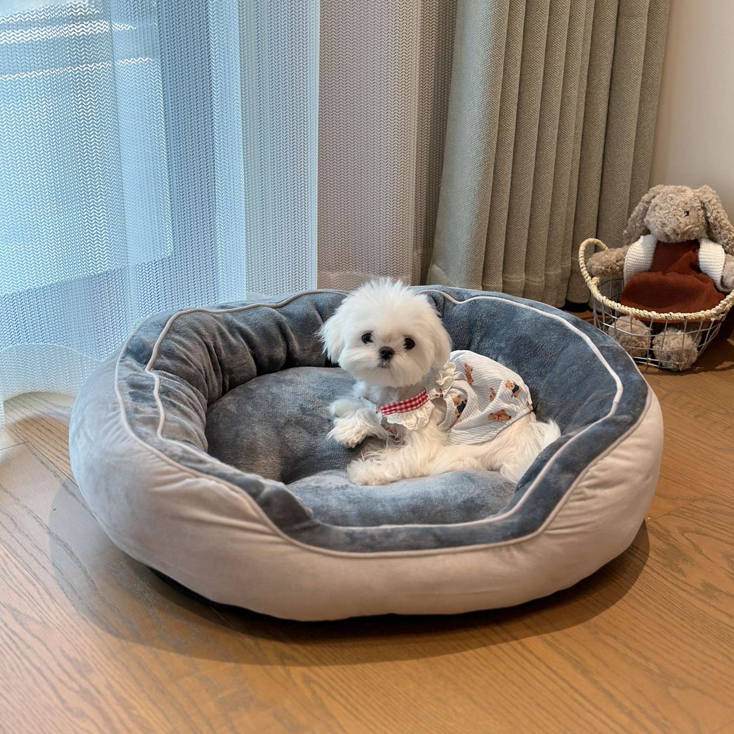 犬ベッド ふわもこペットベッド