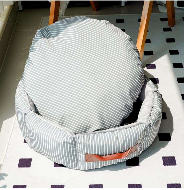 犬ベッド ふわふわ丸型ペットベッド