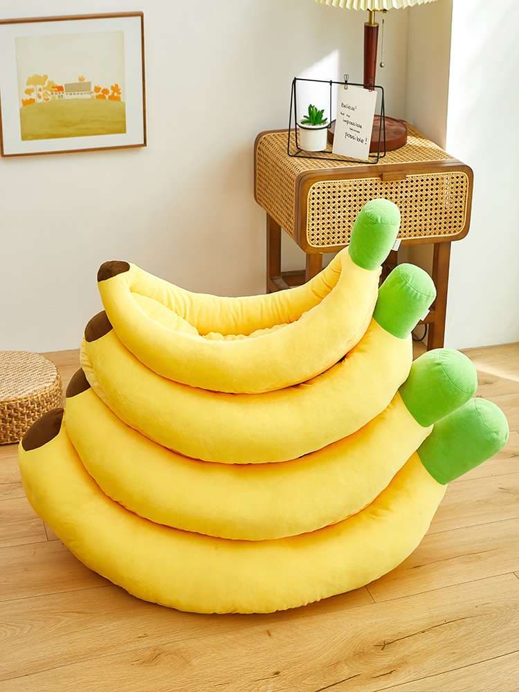 犬ベッド バナナ型ペットベッド