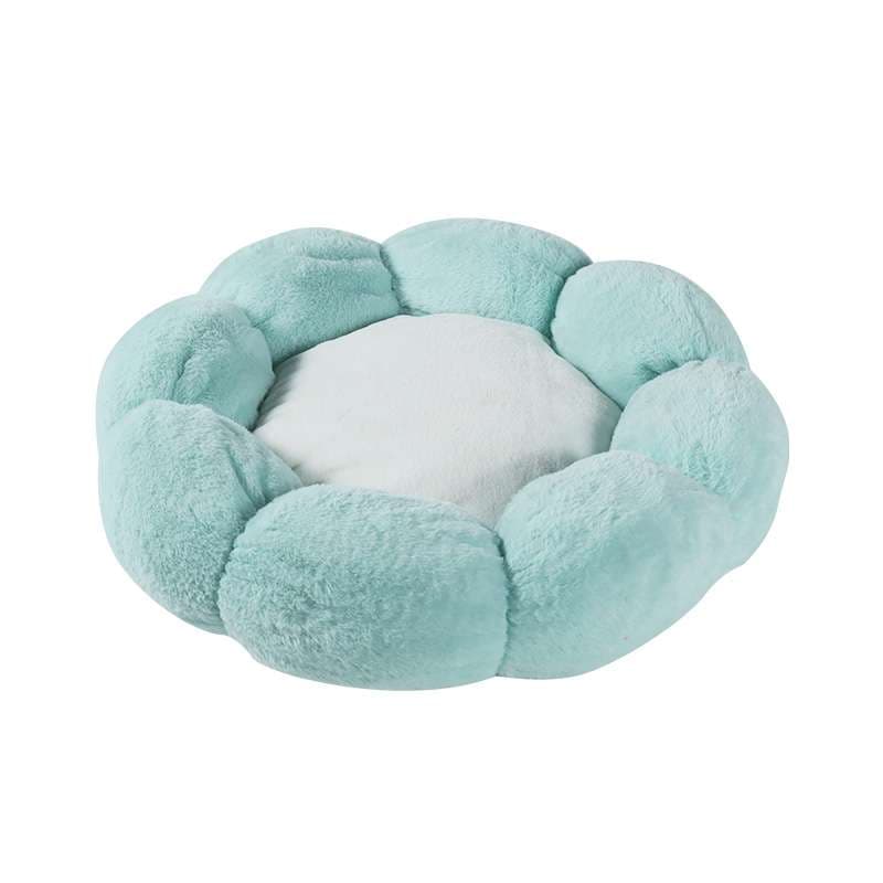 犬ベッド もふもふ花びらペットベッド
