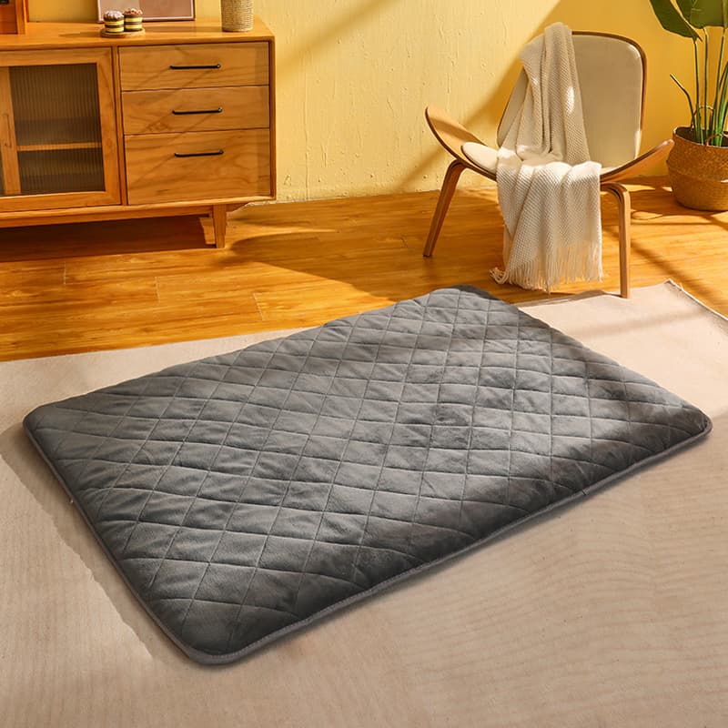 もこもこ温感ふかふか犬ベッドマット