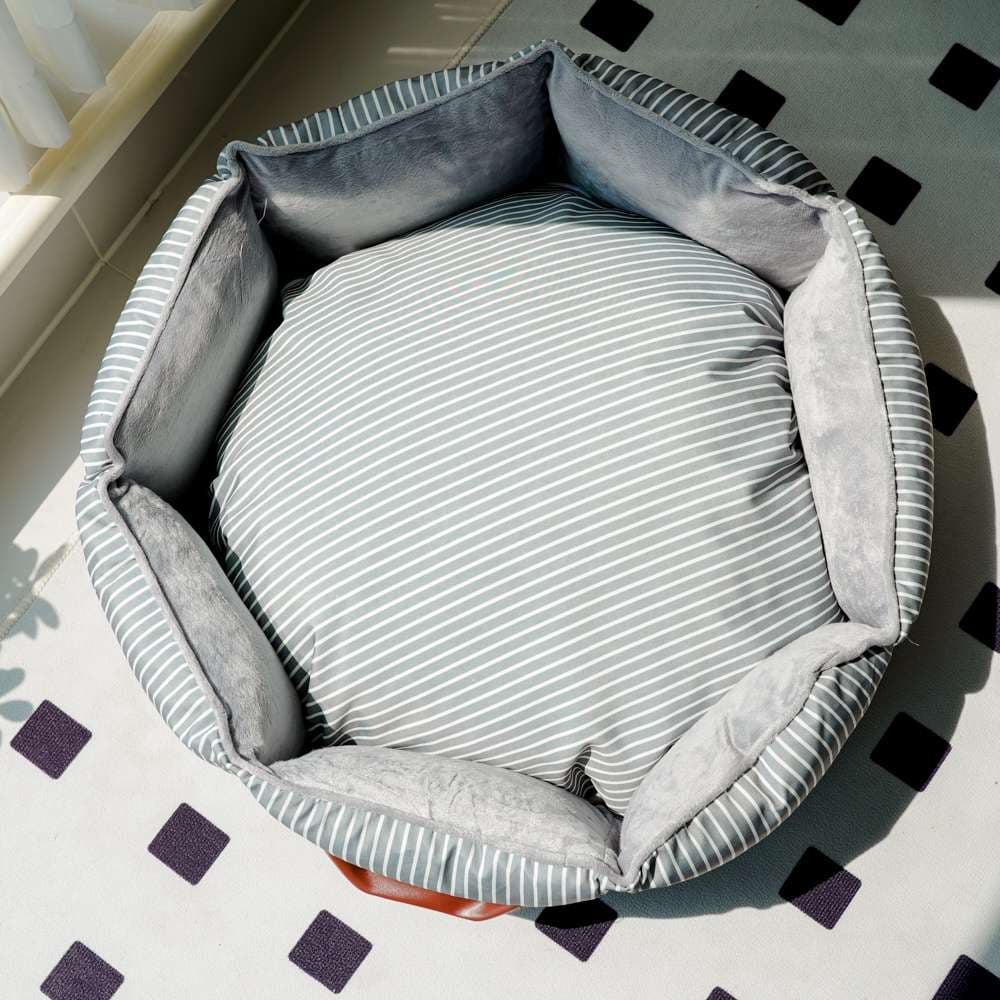 犬ベッド ふわふわ丸型ペットベッド