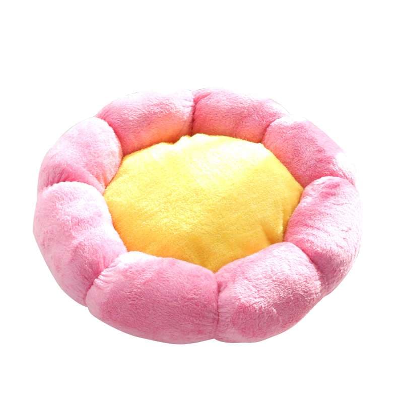 犬ベッド ふわふわ花びらペットベッド