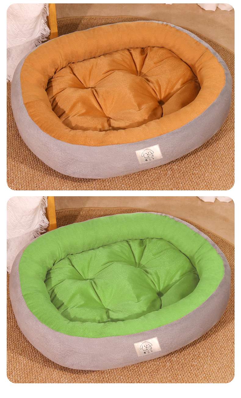 犬ベッド もふもふペット用ラウンドベッド