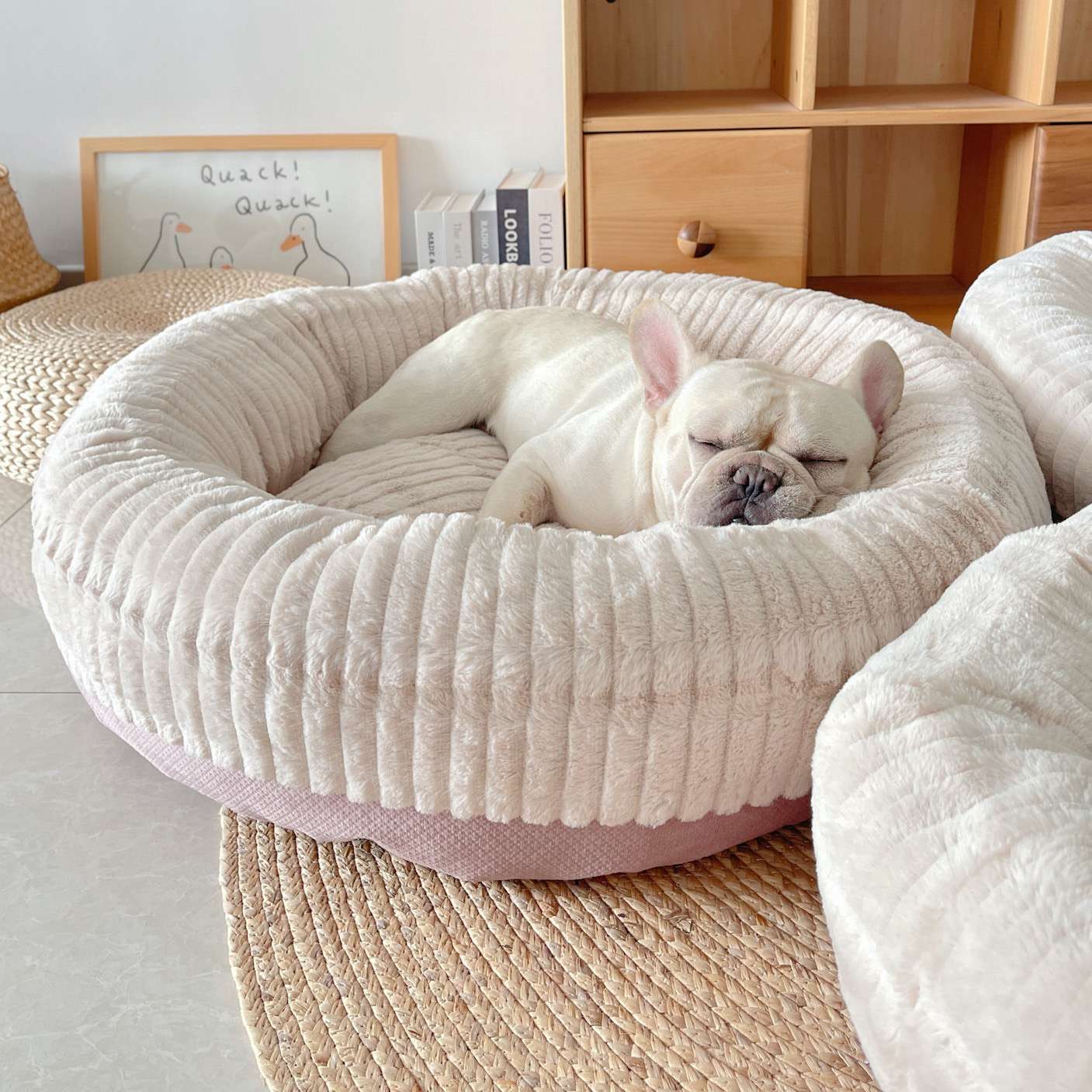 犬ベッド もこもこぬくぬく犬用ベッド