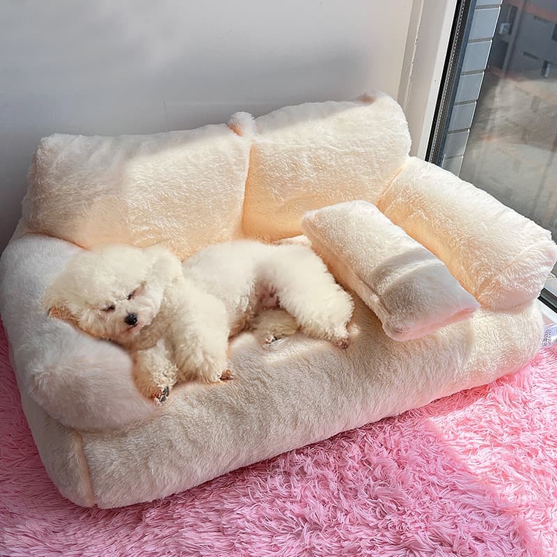 犬ベッド もふもふゴロ寝クッション ドッグソファー