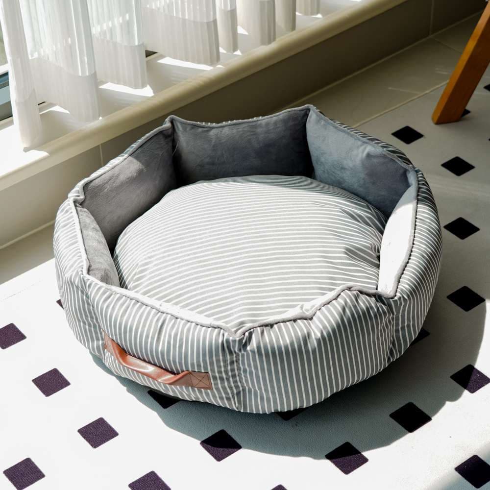 犬ベッド ふわふわ丸型ペットベッド