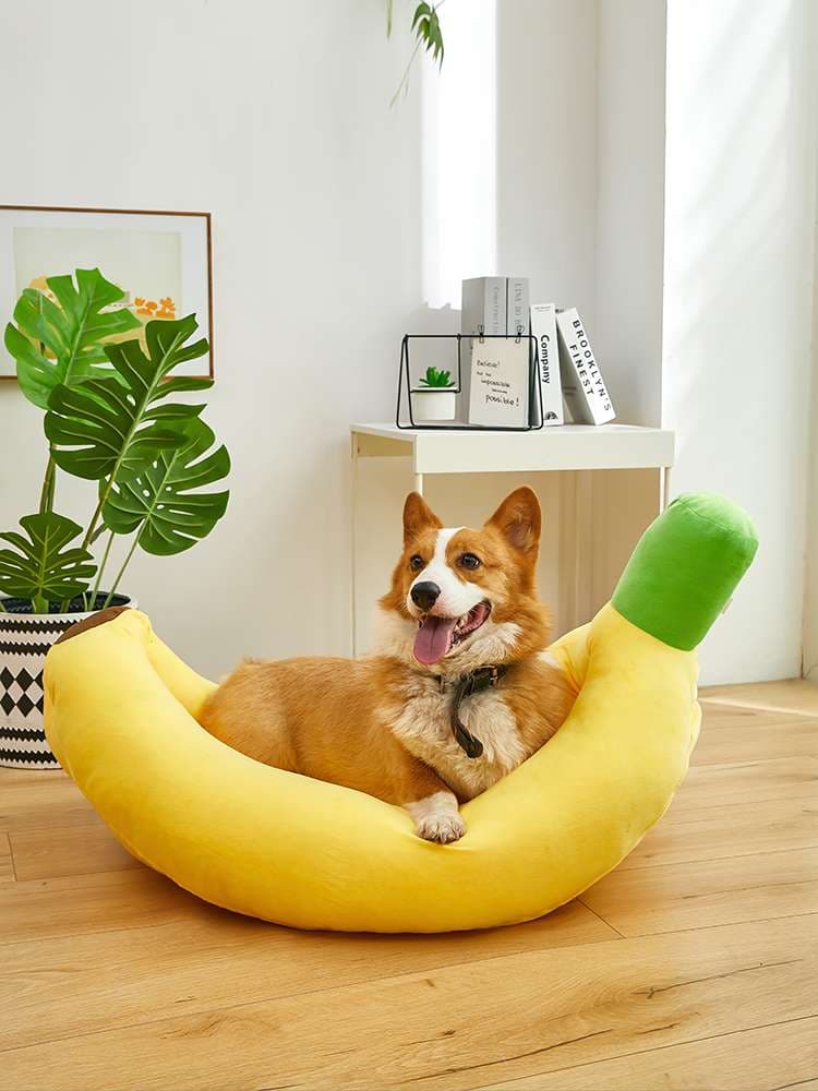 犬ベッド バナナ型ペットベッド