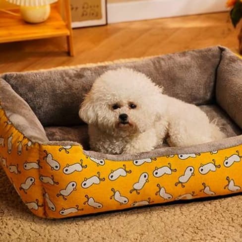 犬ベッド ふわもこペット安眠ベッド