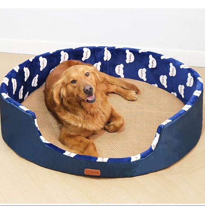 犬ベッド ふかふか犬用ラウンドベッド