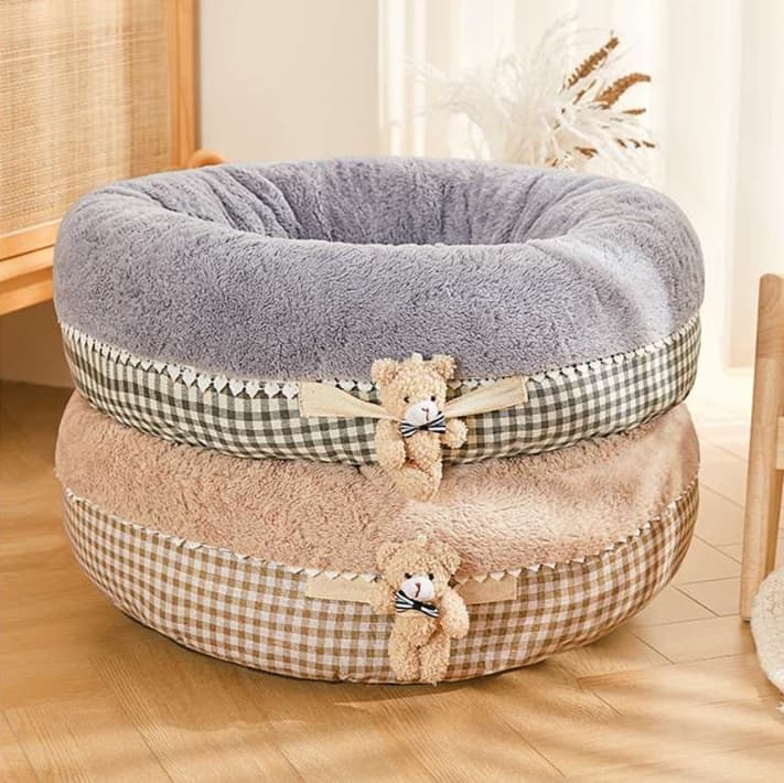 犬ベッド ふわもこペット安眠ベッド