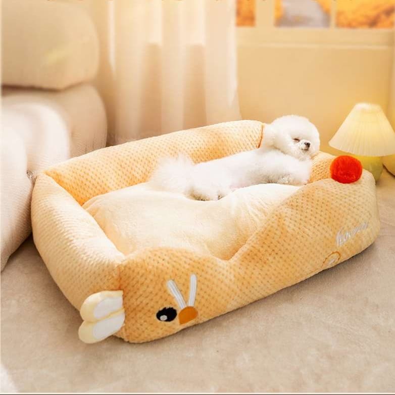 犬ベッド もこもこ小型犬用ペットベッド