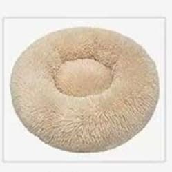 犬ベッド もこもこ円形ペットベッド