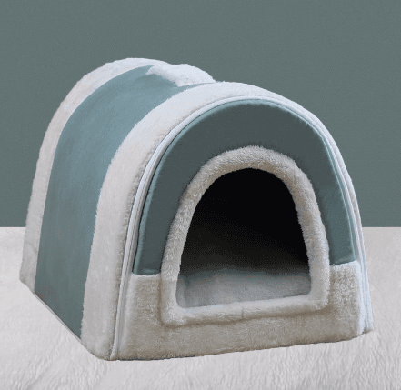 犬ベッド もこもこドーム型ペットハウス