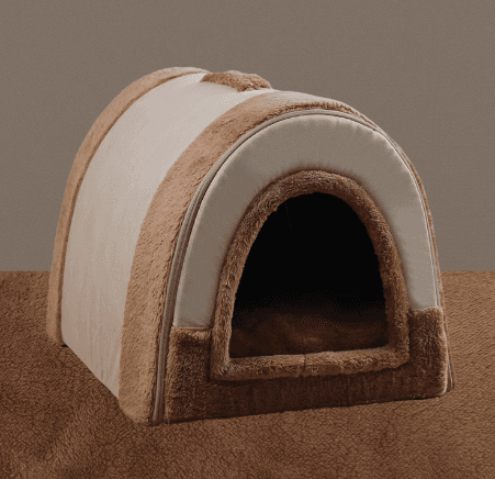 犬ベッド もこもこドーム型ペットハウス