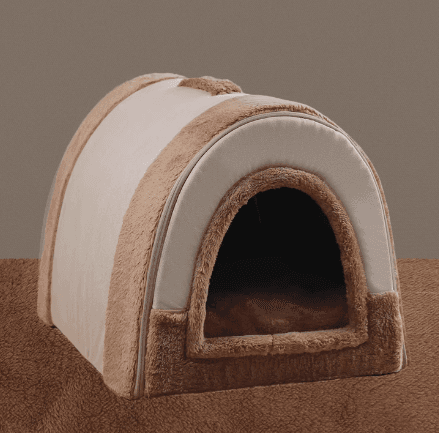 犬ベッド もこもこドーム型ペットハウス