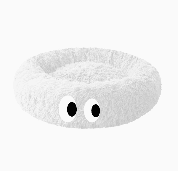 犬ベッド もふもふ目玉ペットベッド
