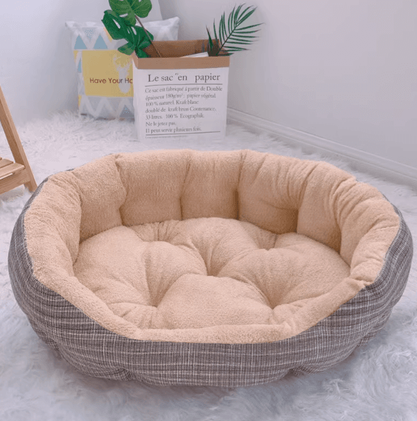犬ベッド ふかふか円形ペットベッド