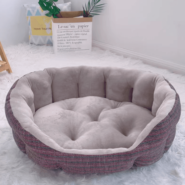 犬ベッド ふかふか円形ペットベッド
