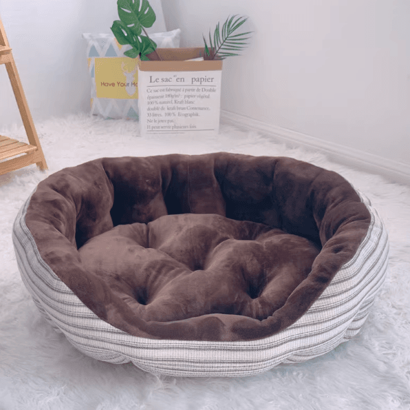 犬ベッド ふかふか円形ペットベッド