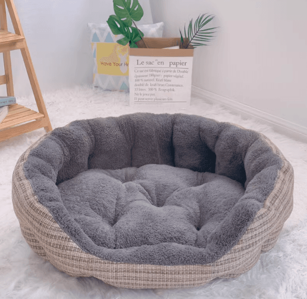 犬ベッド ふかふか円形ペットベッド