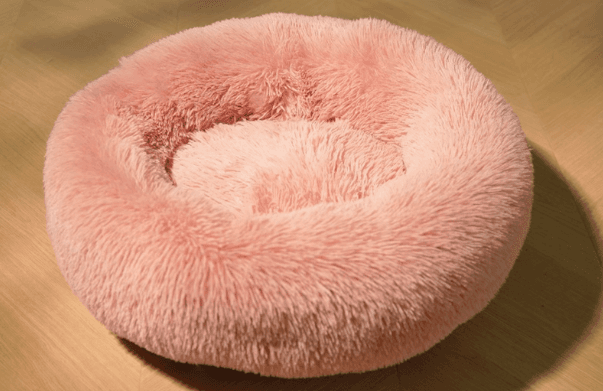 犬ベッド ふわもこ円形ペットベッド