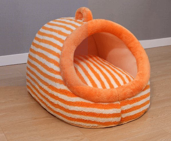 犬ベッド ふわもこドーム型ペットハウス