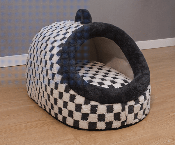 犬ベッド ふわもこドーム型ペットハウス