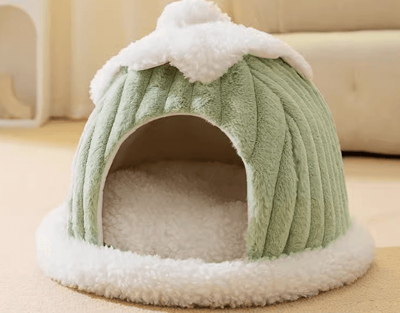 犬ベッド もこもこ安眠ペットハウス