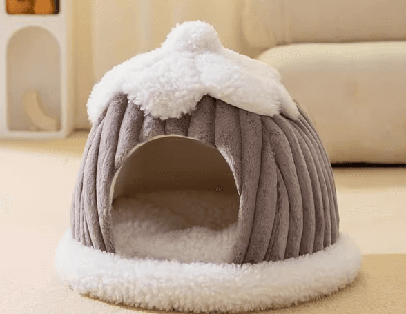 犬ベッド もこもこ安眠ペットハウス