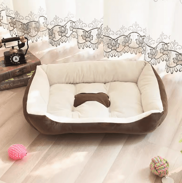 犬ベッド もふもふ快眠ペットベッド