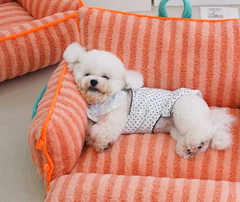 犬ベッド ふわもこ包み込みペットソファー
